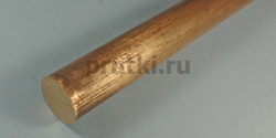 Пруток бронзовый БрБ2, диаметр 10 мм