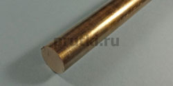 Пруток бронзовый БрОФ 7-0,2, диаметр 25 мм